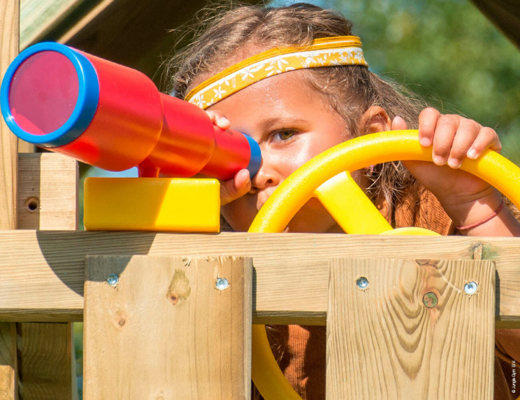 Jungle Chalet | Spielturm aus Holz mit Rutsche Jungle Chalet | Spielturm aus Holz mit Rutsche
