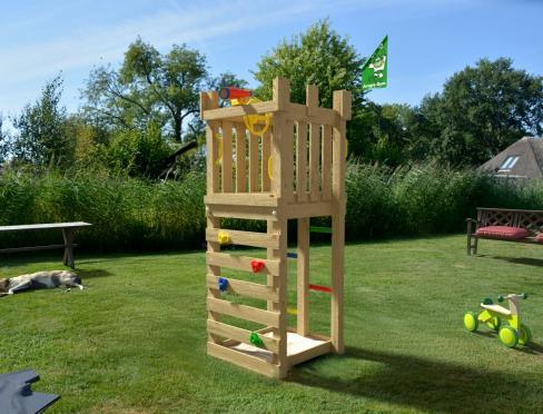 Jungle Scope | Spielturm aus holz mit Kletterwand